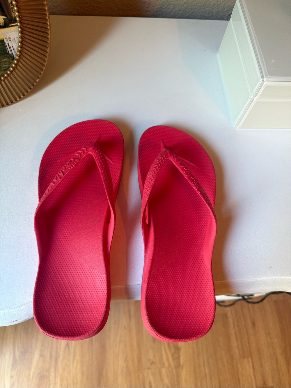Archie’s Red Slip-On Flip Flop Sandals